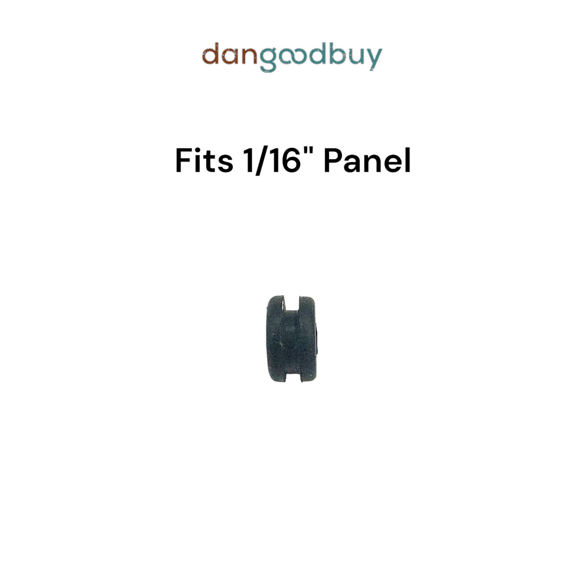 Fits 1/4" Hole - 1/16" Panel Thickness - 1/8" Center Hole - Rubber Grommet