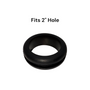 Black rubber grommet labeled 'Fits 2" Hole' RGR1582316 dangoodbuy