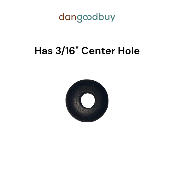 Black rubber washer with 3/16" center hole on a white background, branded 'dangoodbuy'. RGR316716