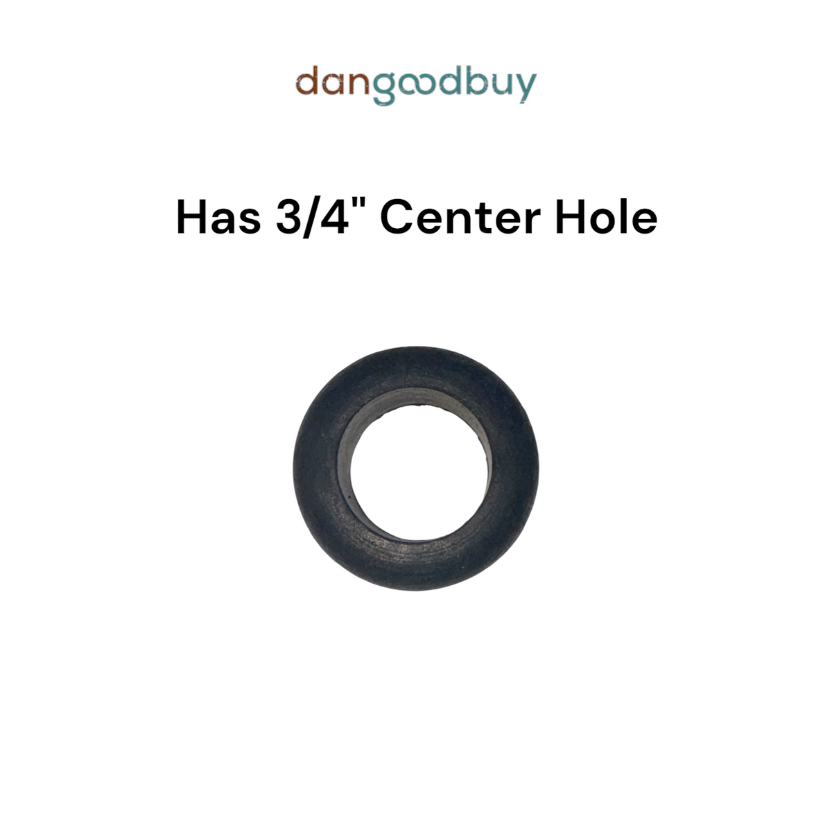 Fits 1" Hole - 3/16" Panel Thickness - 3/4" Center Hole - Rubber Grommet