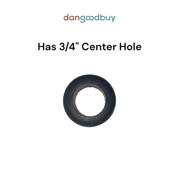 Fits 1" Hole - 3/16" Panel Thickness - 3/4" Center Hole - Rubber Grommet
