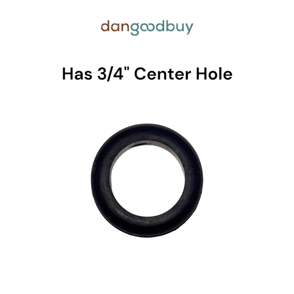 Fits 15/16" Hole - 3/32" Panel Thickness - 3/4" Center Hole - Rubber Grommet