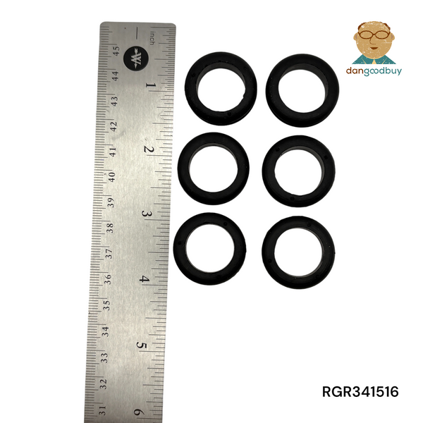 Fits 15/16" Hole - 3/32" Panel Thickness - 3/4" Center Hole - Rubber Grommet