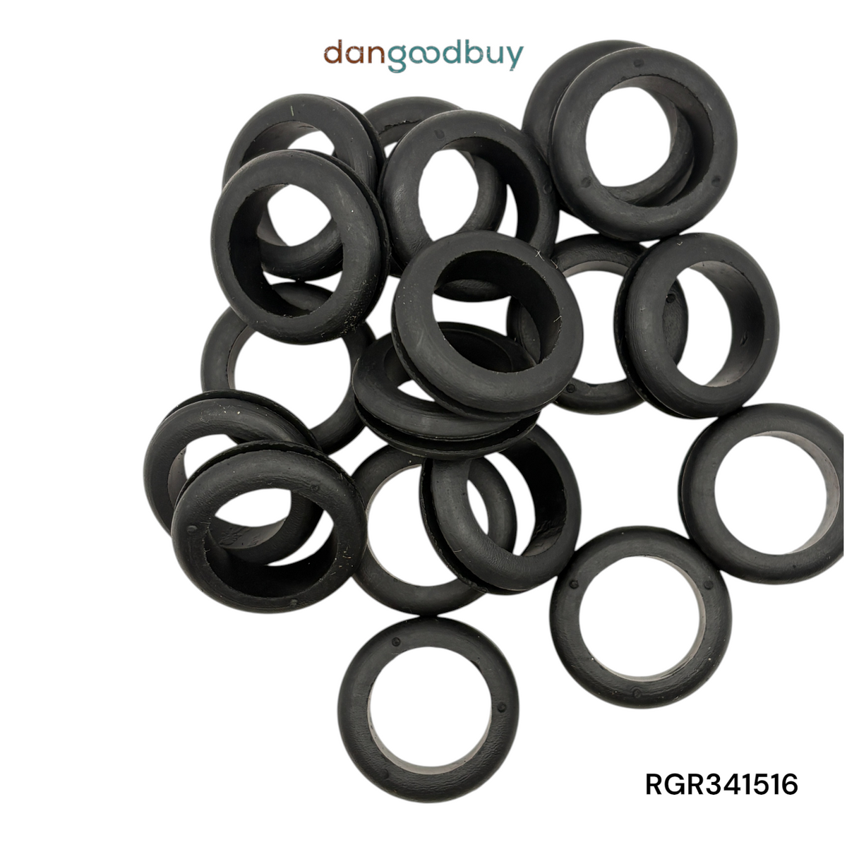 Fits 15/16" Hole - 3/32" Panel Thickness - 3/4" Center Hole - Rubber Grommet
