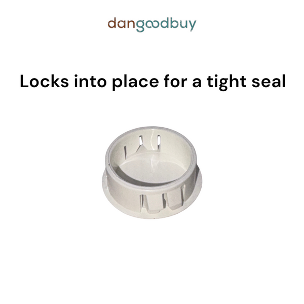 Fits 1 1/8" Hole - 1 1/4" Diameter - up to 1/8" Panel Thickness - Nylon Caps Locking Panel Plugs