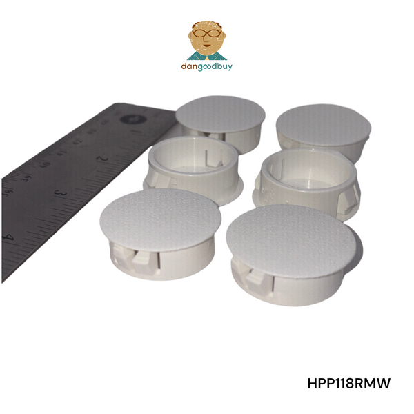 Fits 1 1/8" Hole - 1 1/4" Diameter - up to 1/8" Panel Thickness - Nylon Caps Locking Panel Plugs