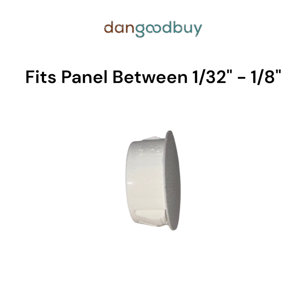 Fits 7/8" Hole - 1 1/8" Diameter - up to 1/8" Panel Thickness - Nylon Caps Locking Panel Plugs