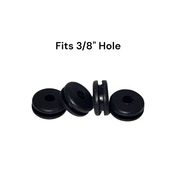 Fits 3/8" Hole - 1/16" Panel Thickness - 5/32" Center Hole - Rubber Grommet