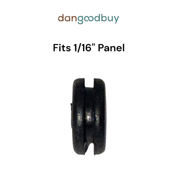 Fits 3/8" Hole - 1/16" Panel Thickness - 5/32" Center Hole - Rubber Grommet