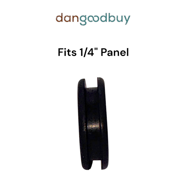 Fits 1 1/2" Hole - 1/4" Panel Thickness - 1 1/4" Center Hole - Rubber Grommet