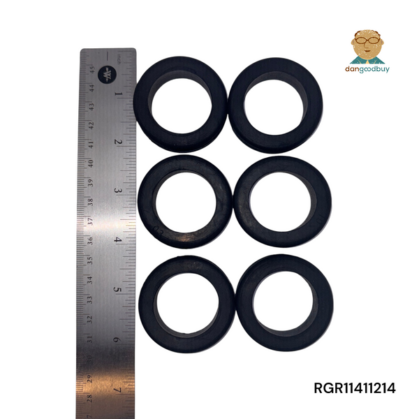 Fits 1 1/2" Hole - 1/4" Panel Thickness - 1 1/4" Center Hole - Rubber Grommet