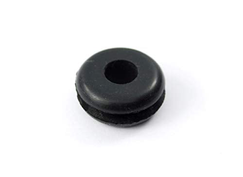 Fits 9/16" Hole - 1/8" Panel Thickness - 5/16" Center Hole - Rubber Grommet