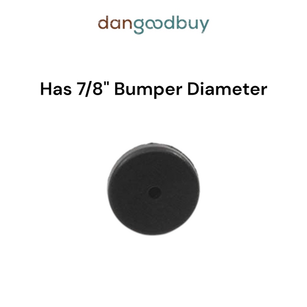 Black grommet bumper with text indicating 7/8" diameter on a white background. dangoodbuy PB7818
