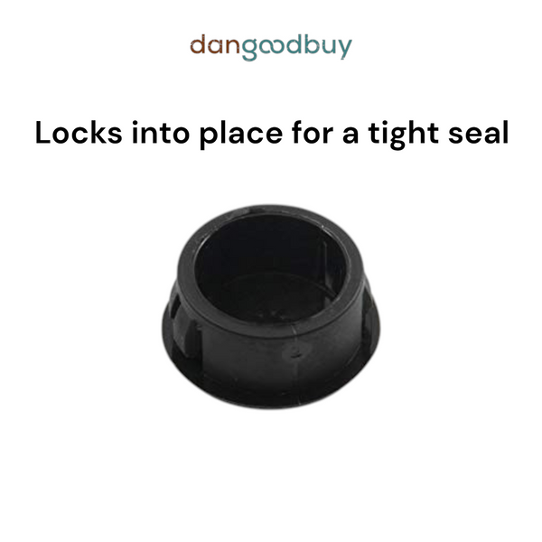 Fits 7/8" Hole - 1 1/8" Diameter - up to 1/8" Panel Thickness - Nylon Caps Locking Panel Plugs