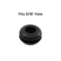 Fits 5/16" Hole - 1/16" Panel Thickness - 3/16" Center Hole - 13/32" Outer Diameter - Overall Height 7/32" - Rubber Grommet