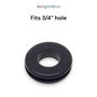 Fits 3/4" Hole - 3/32" Panel Thickness - 1/2" Center Hole - Rubber Grommet