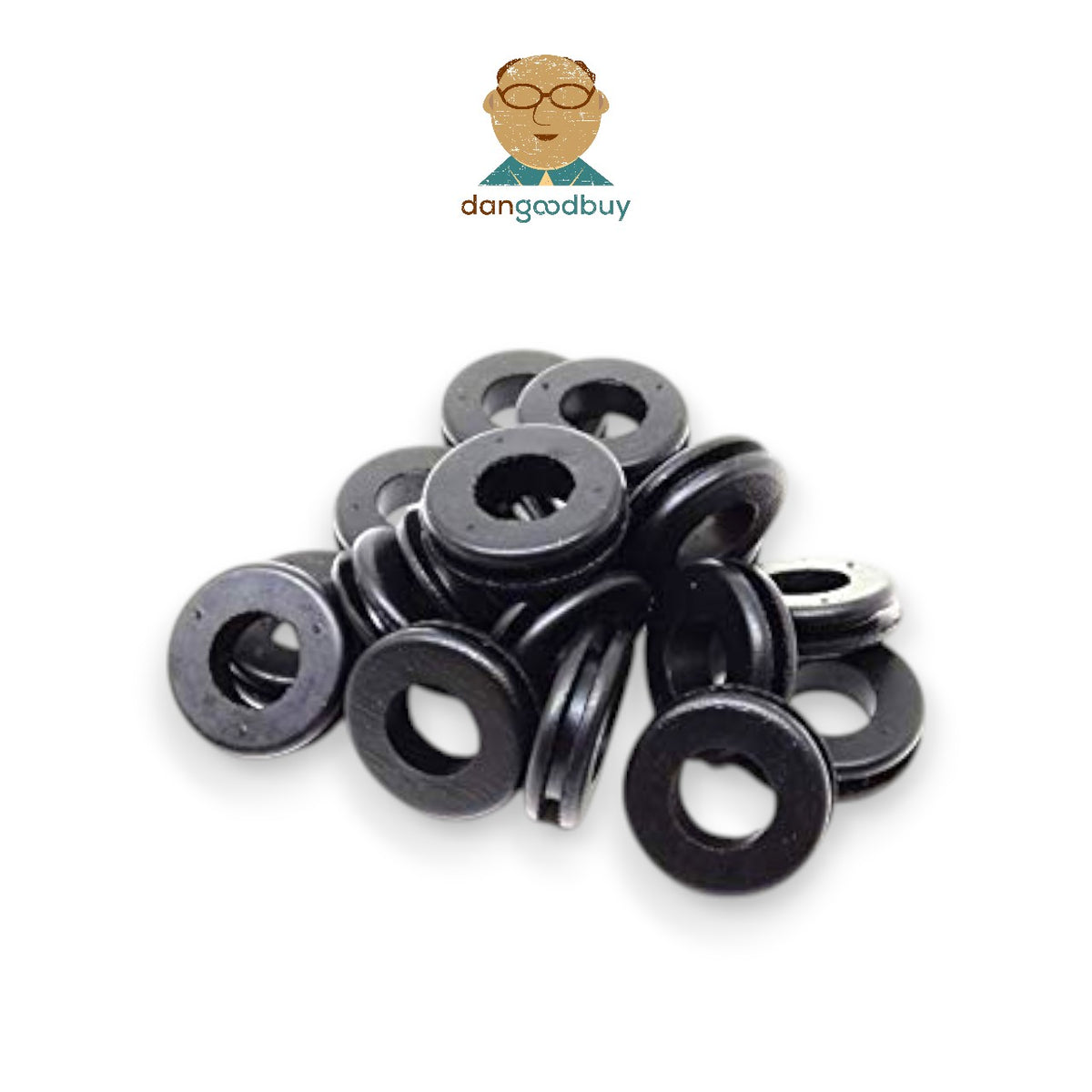 Fits 3/4" Hole - 3/32" Panel Thickness - 1/2" Center Hole - Rubber Grommet