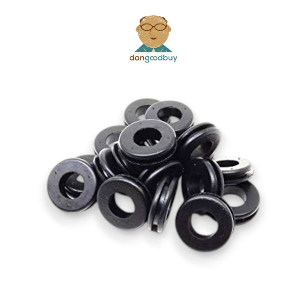 Fits 3/4" Hole - 3/32" Panel Thickness - 1/2" Center Hole - Rubber Grommet
