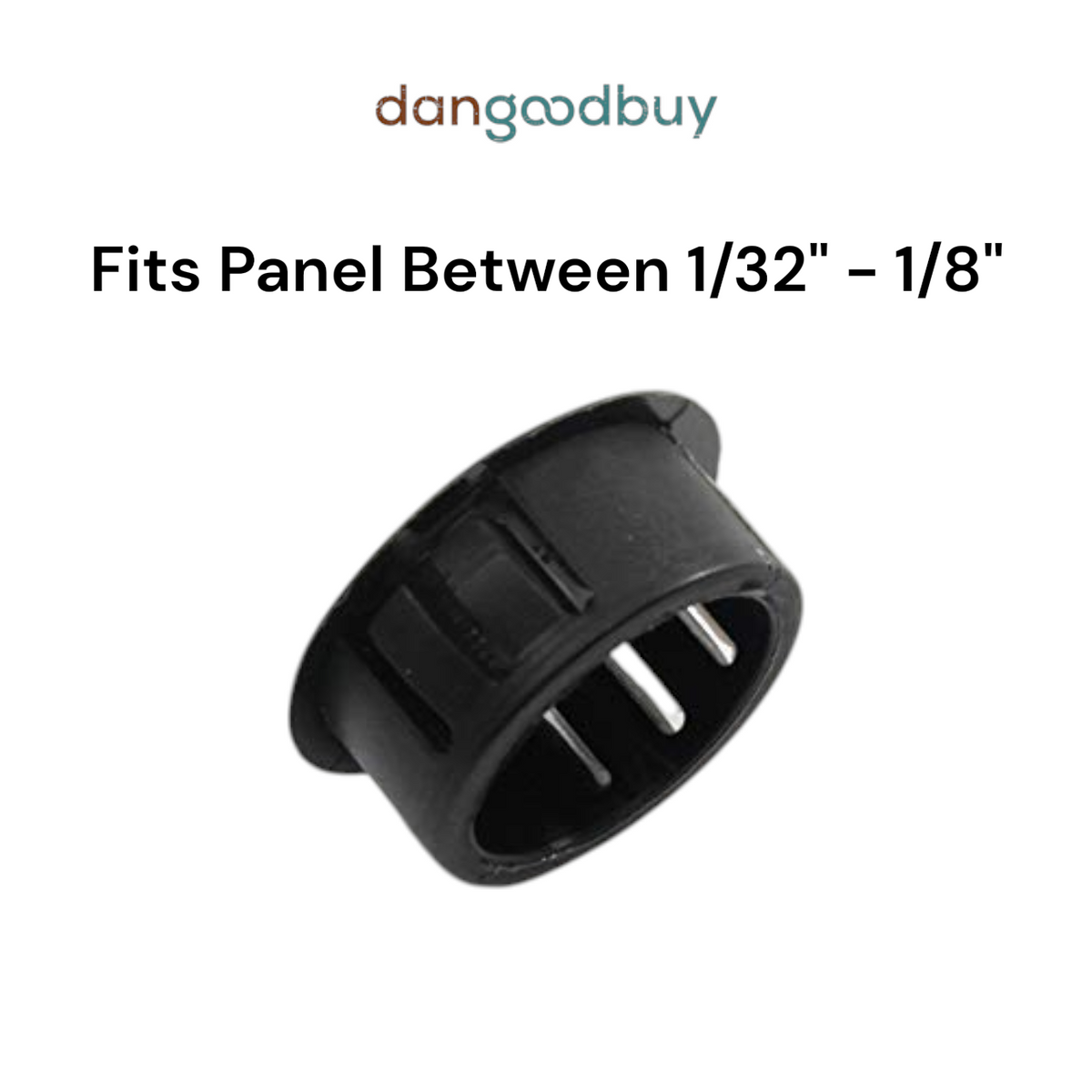 Fits 7/8" Hole - 1 1/8" Diameter - up to 1/8" Panel Thickness - Nylon Caps Locking Panel Plugs