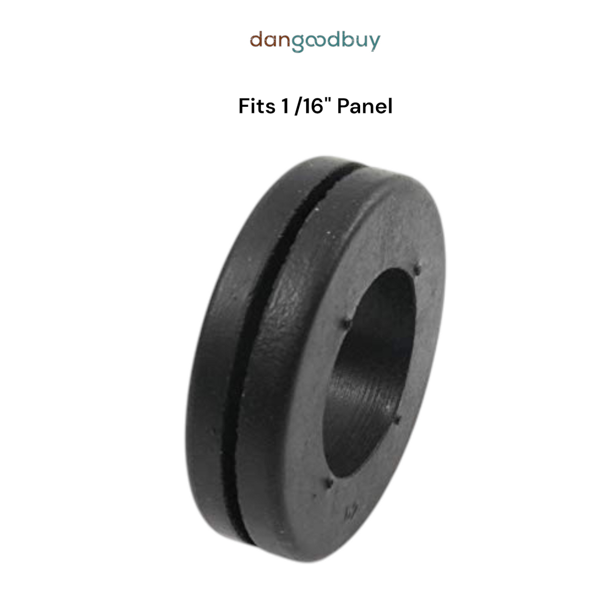 Fits 1 1/4" Hole - 1/16" Panel Thickness - 7/8" Center Hole - Rubber Grommet