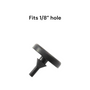 Black grommet bumper with text 'Fits 1/8" hole' on a white background. Dangoodbuy PB7818