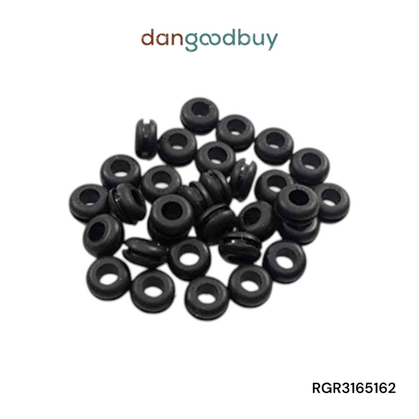 Fits 5/16" Hole - 1/16" Panel Thickness - 3/16" Center Hole - 13/32" Outer Diameter - Overall Height 7/32" - Rubber Grommet