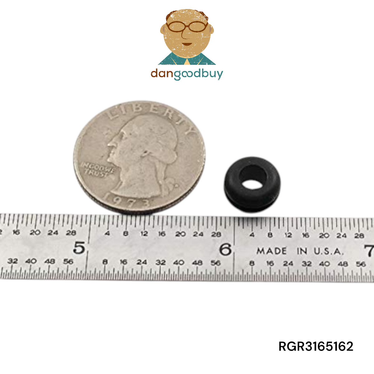 Fits 5/16" Hole - 1/16" Panel Thickness - 3/16" Center Hole - 13/32" Outer Diameter - Overall Height 7/32" - Rubber Grommet