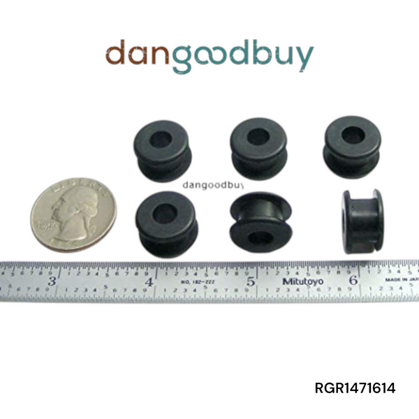Fits 7/16" Hole - 1/4" Panel Thickness - 1/4" Center Hole - Rubber Grommet