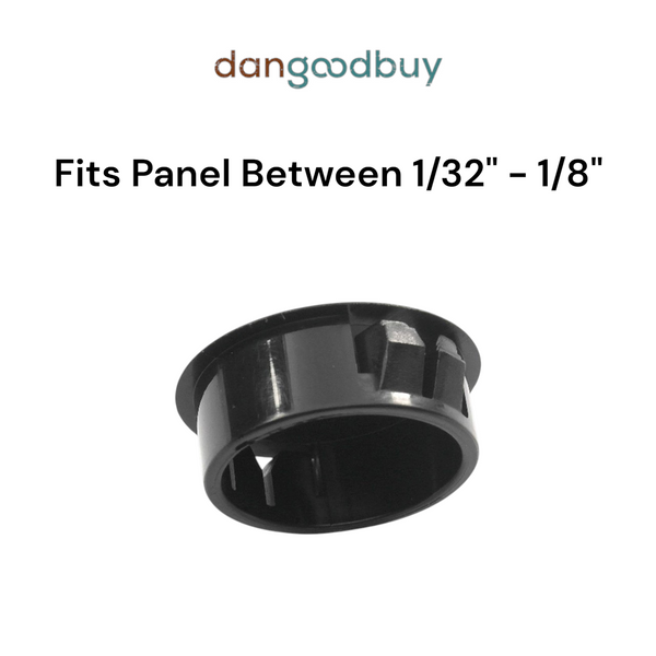 Fits 1 1/8" Hole - 1 1/4" Diameter - up to 1/8" Panel Thickness - Nylon Caps Locking Panel Plugs