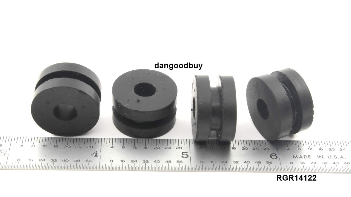 Fits 1/2" Hole - 1/8" Panel Thickness - 1/4" Center Hole - Rubber Grommet
