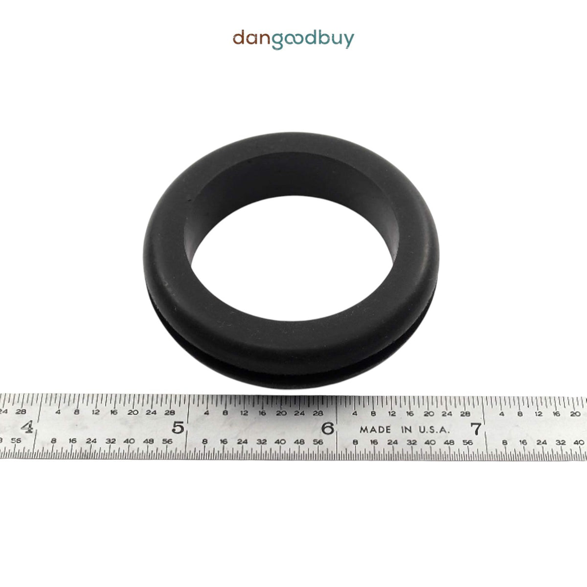 Fits 1 3/4" Hole - 1/8" Panel Thickness - 1 1/2" Center Hole - Rubber Grommet