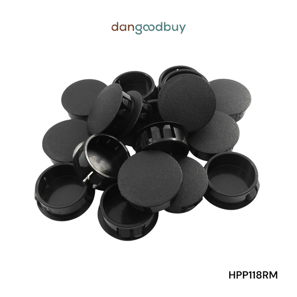 Fits 1 1/8" Hole - 1 1/4" Diameter - up to 1/8" Panel Thickness - Nylon Caps Locking Panel Plugs