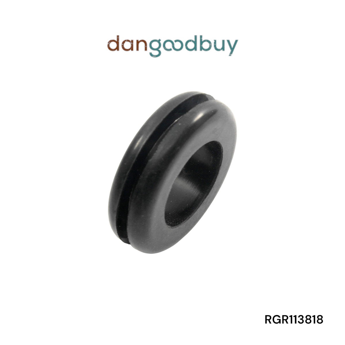 Fits 1 3/8" Hole - 1/8" Panel Thickness - 1" Center Hole - Rubber Grommet