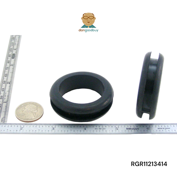 Fits 1 3/4" Hole - 1/4" Panel Thickness - 1 1/2" Center Hole - Rubber Grommet