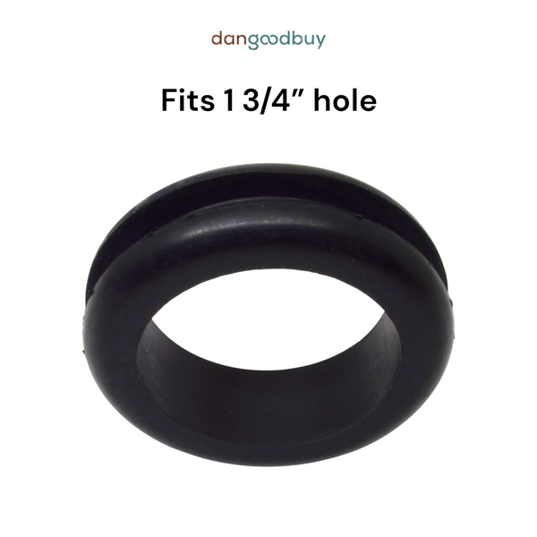 Fits 1 3/4" Hole - 1/4" Panel Thickness - 1 1/2" Center Hole - Rubber Grommet