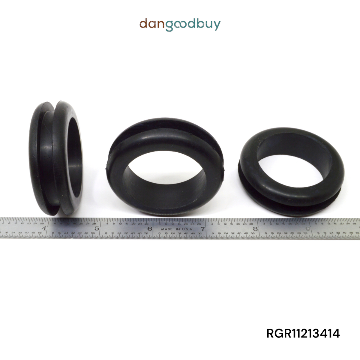 Fits 1 3/4" Hole - 1/4" Panel Thickness - 1 1/2" Center Hole - Rubber Grommet