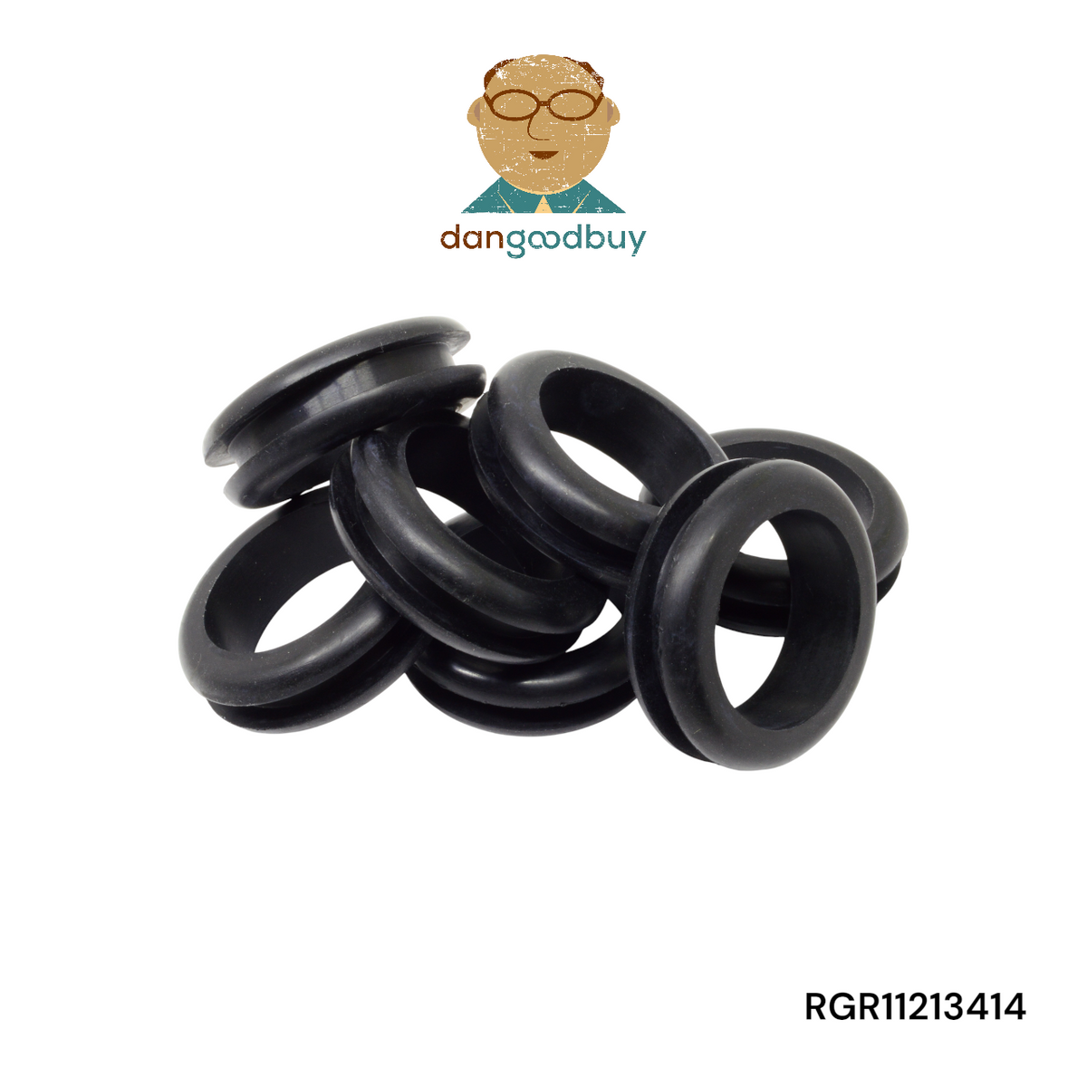 Fits 1 3/4" Hole - 1/4" Panel Thickness - 1 1/2" Center Hole - Rubber Grommet