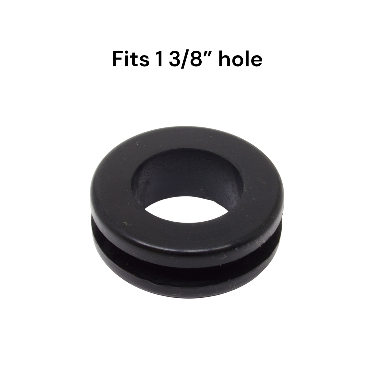 Black rubber grommet that fits a 1 3/8" hole - RGR113814 - dangoodbuy