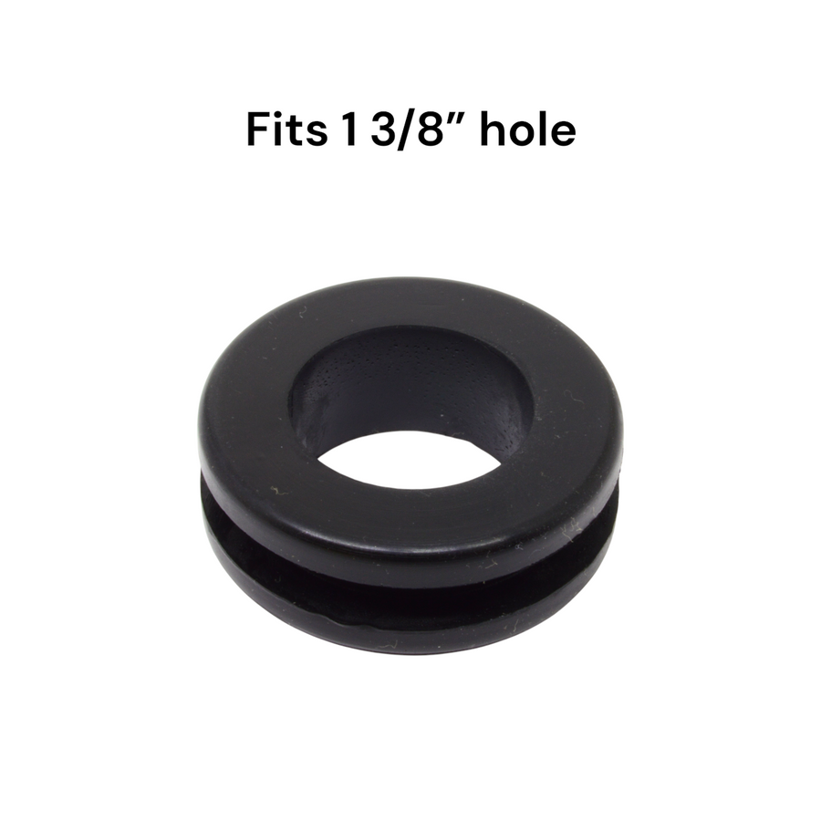 Black rubber grommet that fits a 1 3/8" hole - RGR113814 - dangoodbuy