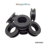Black rubber grommets on a white background with 'dangoodbuy' branding. RGR113814