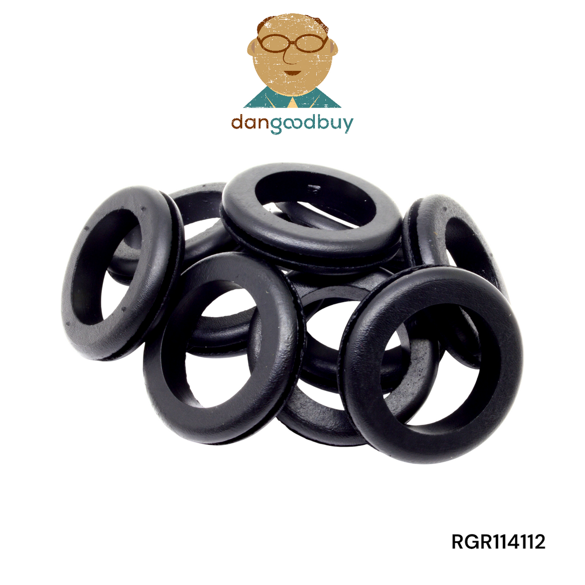 Fits 1 1/2" Hole - 3/32" Panel Thickness - 1 1/4" Center Hole - Rubber Grommet