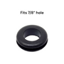 Fits 7/8" Hole - 1/8" Panel Thickness - 5/8" Center Hole - Rubber Grommet