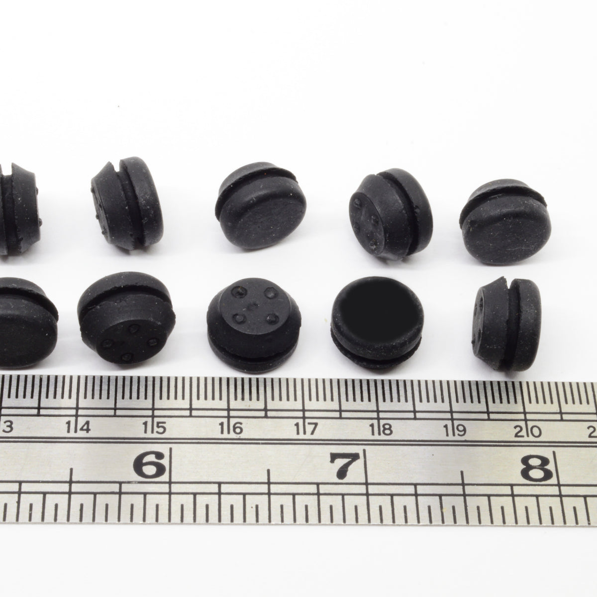 Rubber Feet fits 3/8" hole 1/16" panel thickness with ruler | dangoodbuy | PBR3812