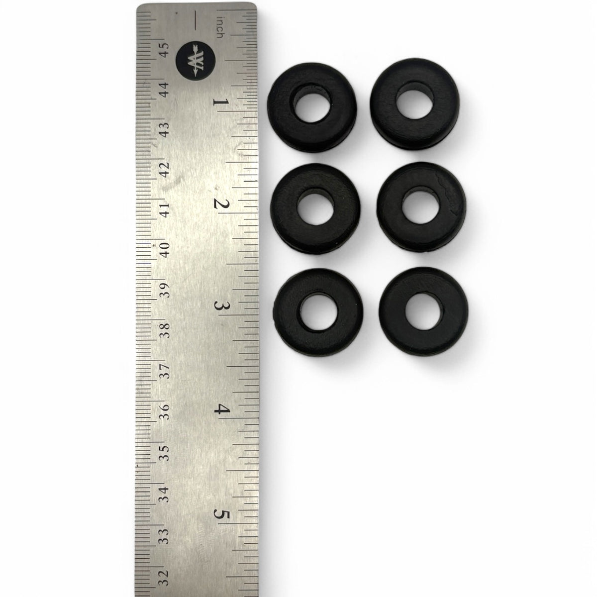 Fits 5/8" Hole - 1/16" Panel Thickness - 3/8" Center Hole - Rubber Grommet