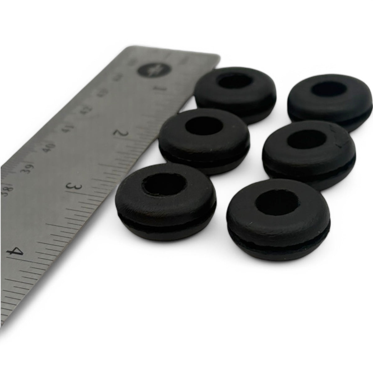 Fits 5/8" Hole - 1/16" Panel Thickness - 3/8" Center Hole - Rubber Grommet