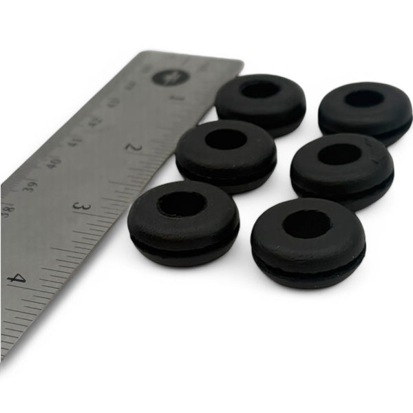 Fits 5/8" Hole - 1/16" Panel Thickness - 3/8" Center Hole - Rubber Grommet