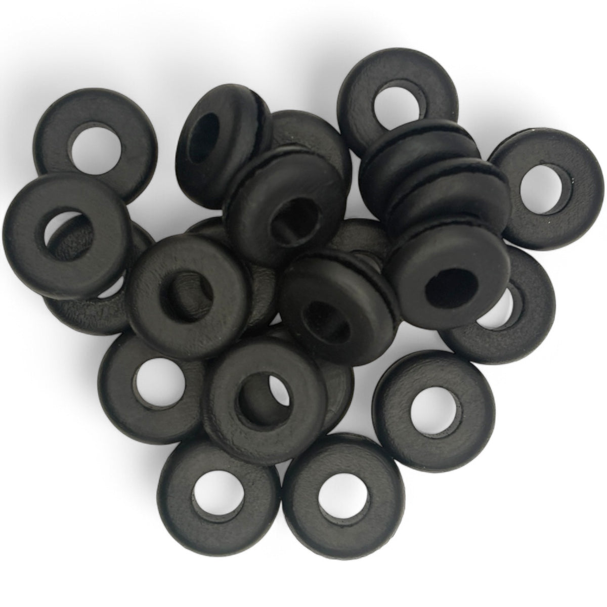 Fits 5/8" Hole - 1/16" Panel Thickness - 3/8" Center Hole - Rubber Grommet