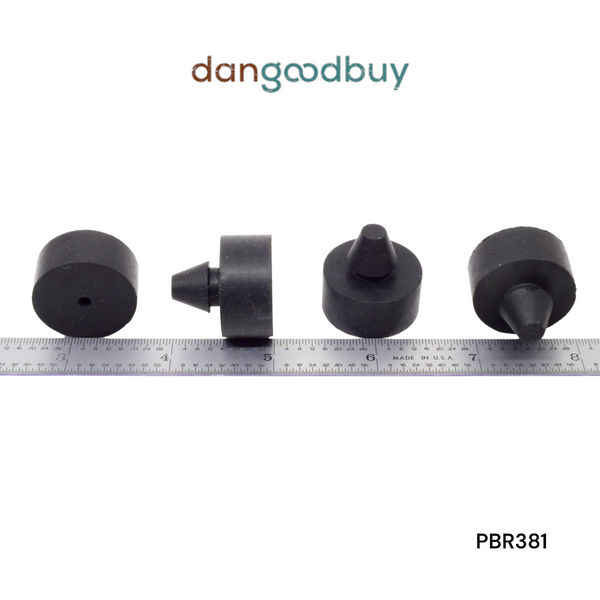 Fits 3/8" Hole - 1/2" Diameter - 1/2" Height - 1/8" Panel Thickness - Push-in Rubber Grommet Bumper