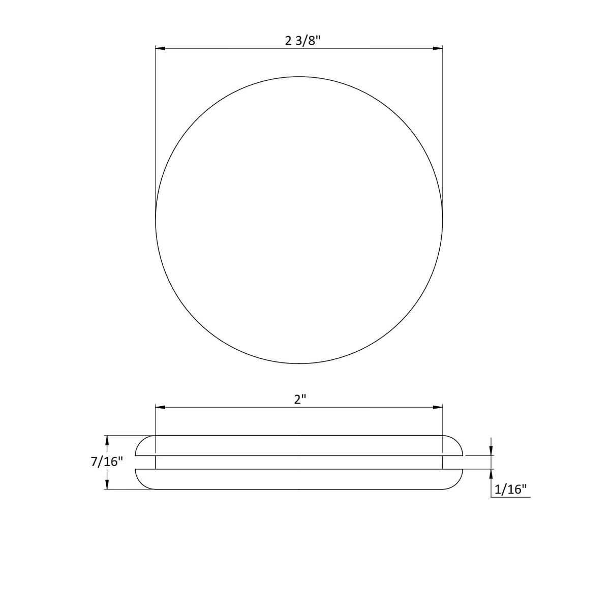Rubber Plug Fits 2" hole specs | dangoodbuy