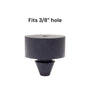 Fits 3/8" Hole - 1/2" Diameter - 1/2" Height - 1/8" Panel Thickness - Push-in Rubber Grommet Bumper